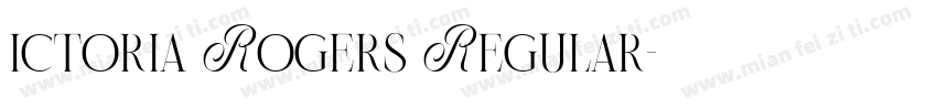 ictoria Rogers Regular字体转换